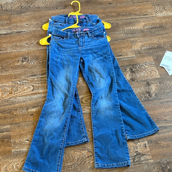 Children’s Place Denim Bootcut Jeans in Deep Blue 12 slim - Picture 1 of 4